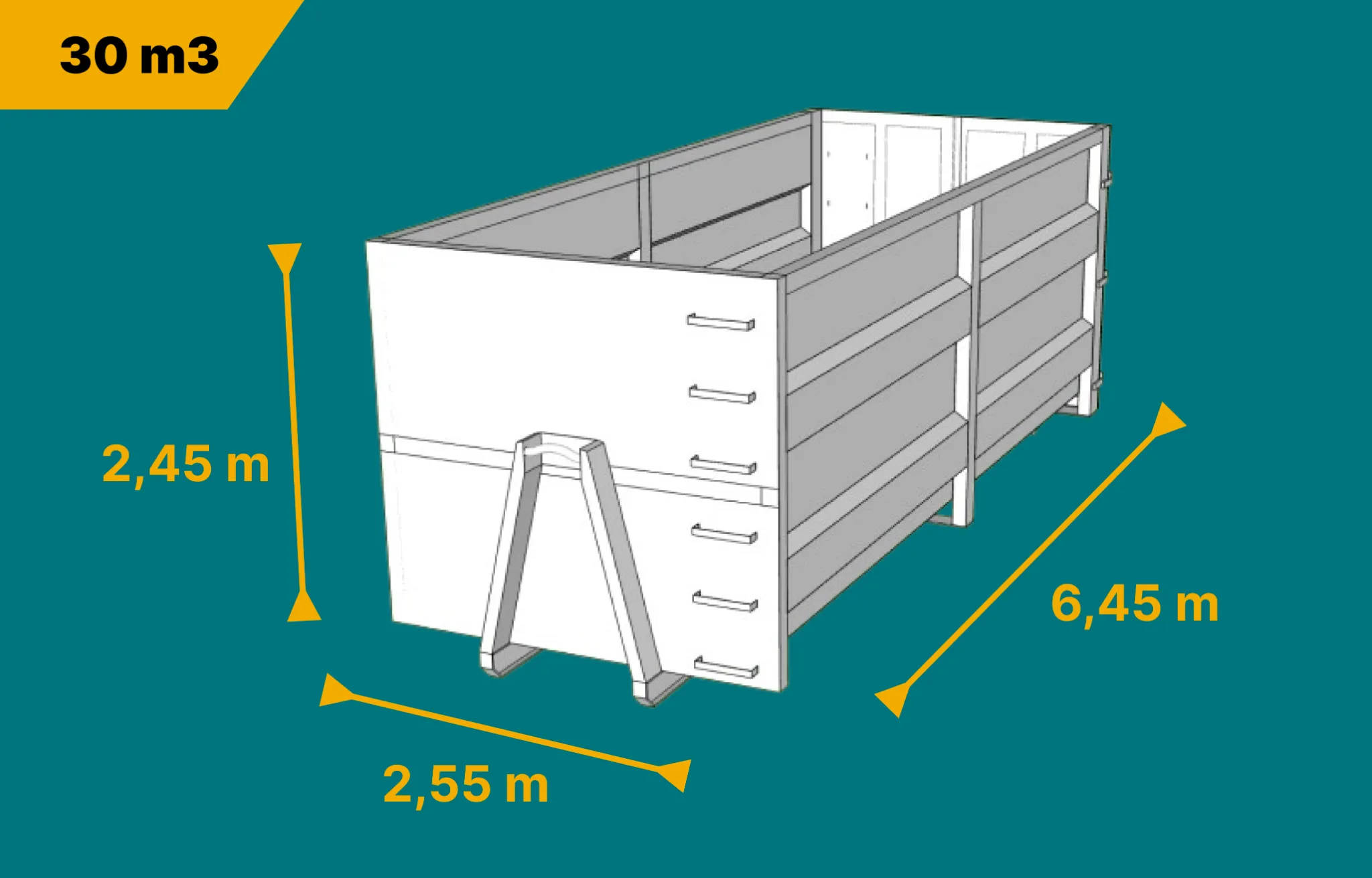 Location de bennes 30m3